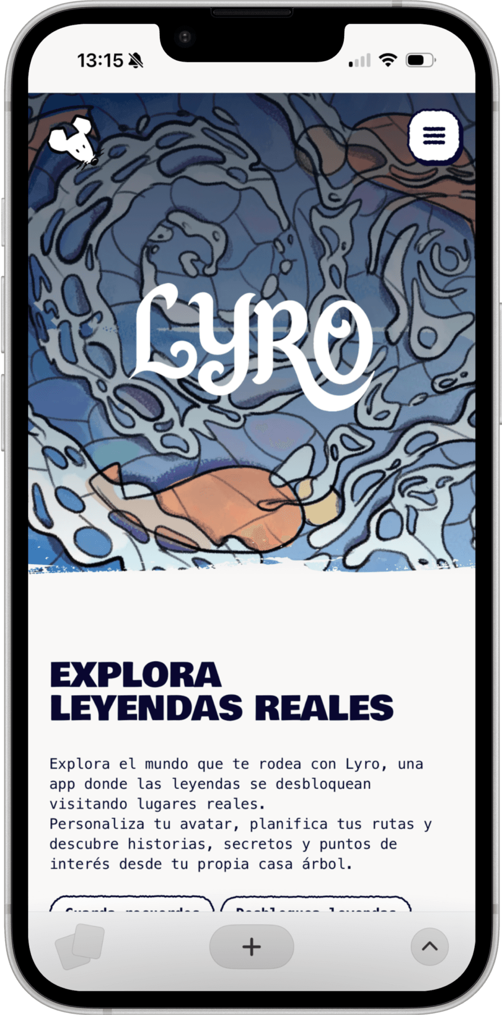Presentación de Lyro en móvil